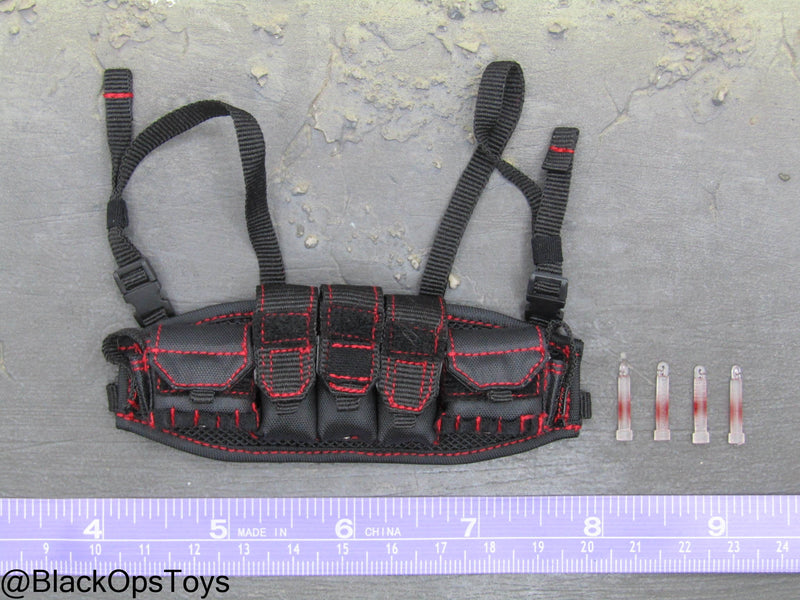 Load image into Gallery viewer, ZERT SDS13 Remastered - Black &amp; Red ZERT Nation Chest Rig
