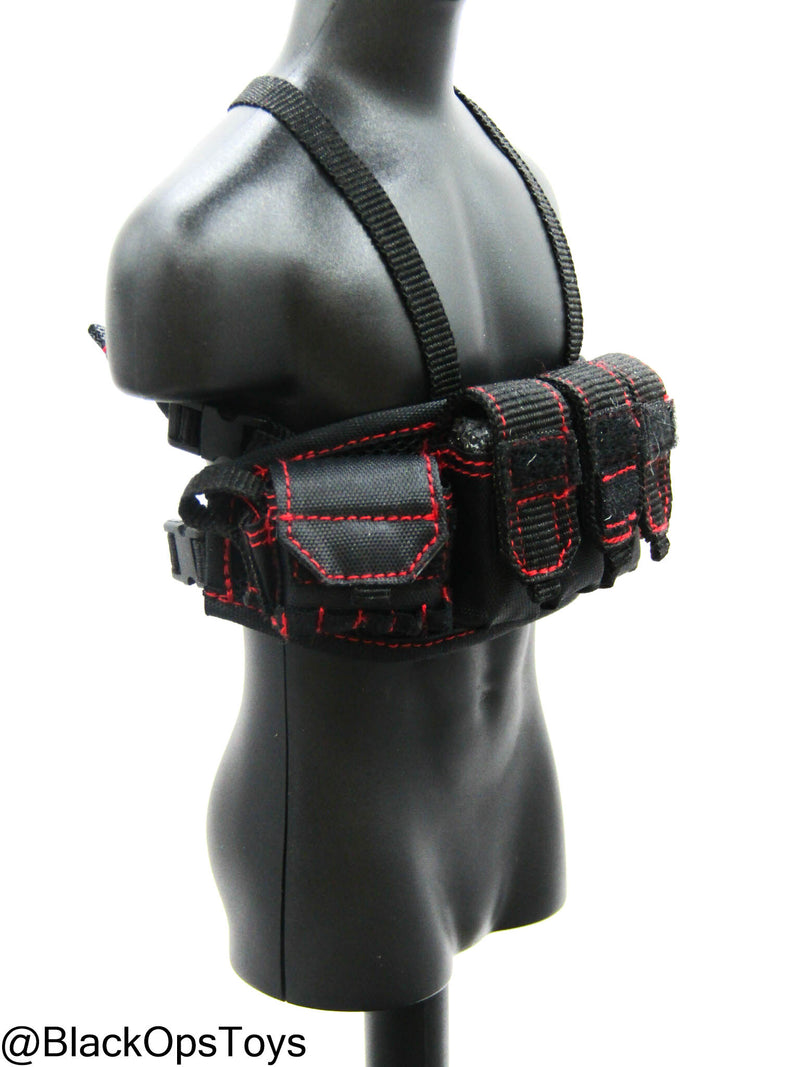 Load image into Gallery viewer, ZERT SDS13 Remastered - Black &amp; Red ZERT Nation Chest Rig
