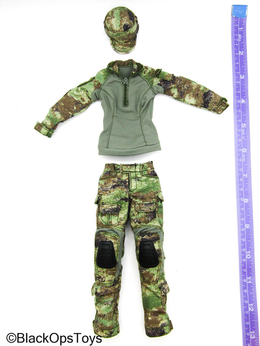 Precision Shooter - Type 07 Pixelated Camo Female Combat Uniform Set
