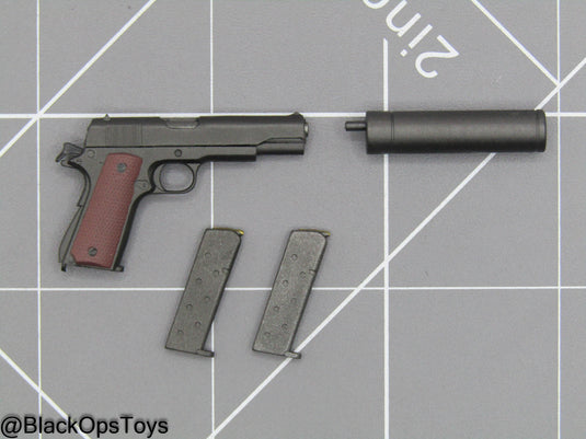 MGS - Tiger Stripe Camo Snake - M1911A Pistol w/Suppressor