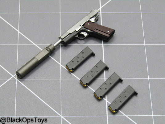 MGS - Tiger Stripe Camo Snake - Match 1911 Pistol w/Suppressor