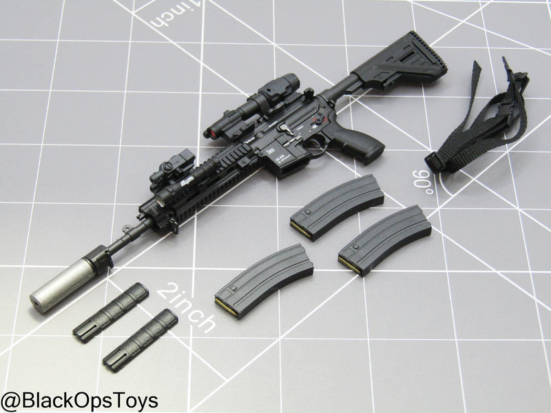 Load image into Gallery viewer, Special Forces Weapon Set G - Black HK416 Rifle w/Attachment Set
