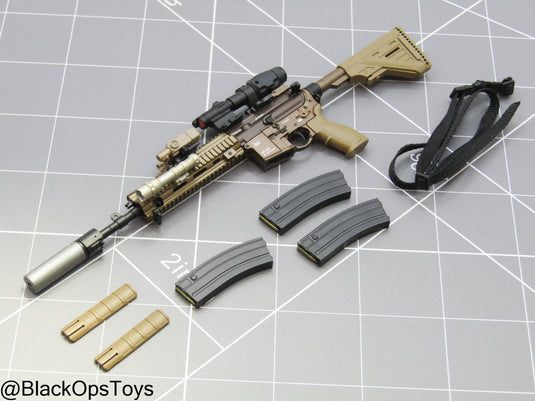 Special Forces Weapon Set G - Bronze HK416 Rifle w/Attachment Set