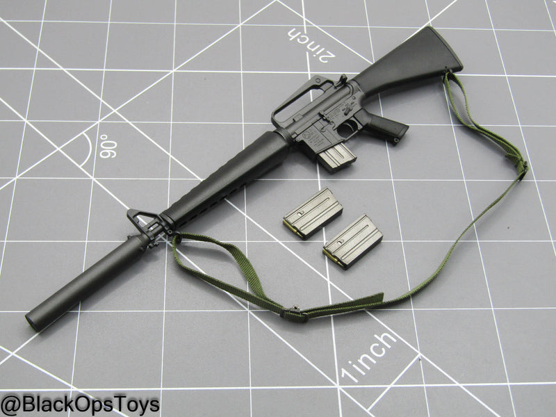 Load image into Gallery viewer, MGS - Tiger Stripe Camo Snake - XM16E1 Rifle w/HEL M4 Suppressor
