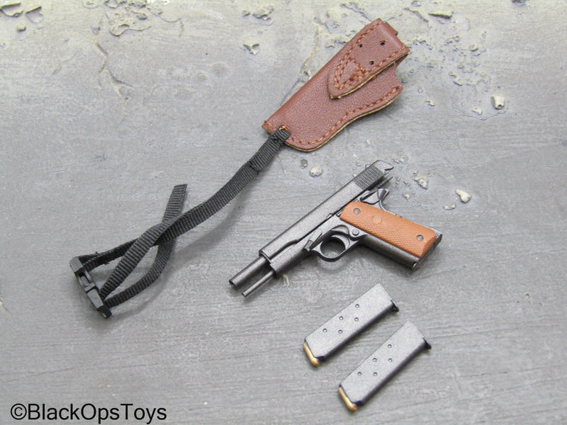 Load image into Gallery viewer, Operation Eagle Claw - 1911 Pistol w/Brown Holster
