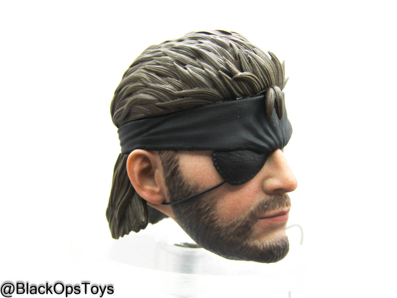 Load image into Gallery viewer, MGS - Tiger Stripe Camo Snake - Headsculpt w/Eye Patch &amp; Radio

