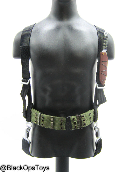 MGS - ERDL Camo Snake - STABO Harness w/Knife & Sheath