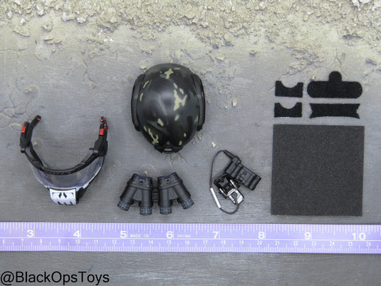 ZERT SDS13 Remastered - Black Multicam Helmet w/Visor & NVG Type 2