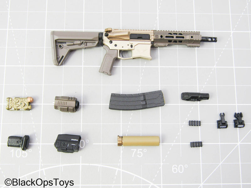 Load image into Gallery viewer, PMC - Bronze &amp; Olive SBR Rifle w/Attachment Set

