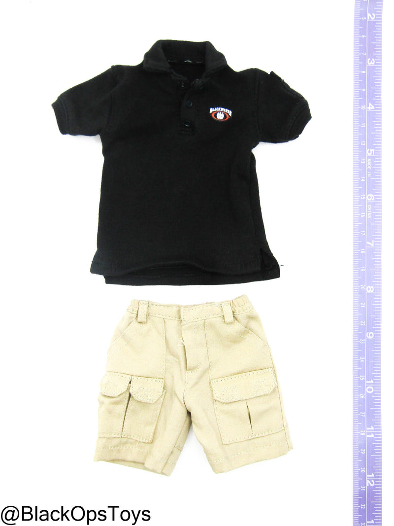 Load image into Gallery viewer, Private Military Contractor - &quot;Black Water&quot; Shirt w/Tan Cargo Shorts
