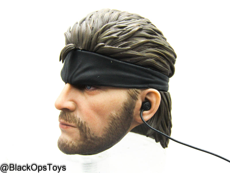 Load image into Gallery viewer, MGS - ERDL Camo Snake - Headsculpt w/Bandana &amp; Radio
