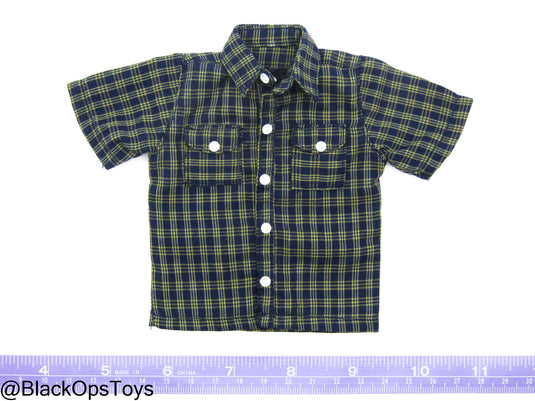 PMC - Blue & Yellow Plaid Button Up Shirt