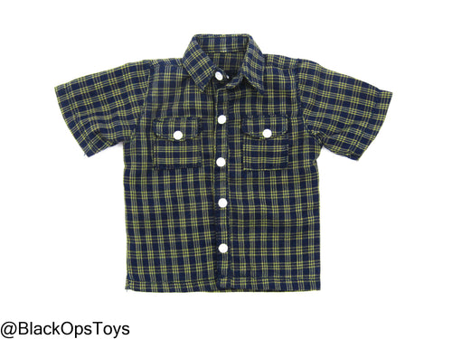 PMC - Blue & Yellow Plaid Button Up Shirt