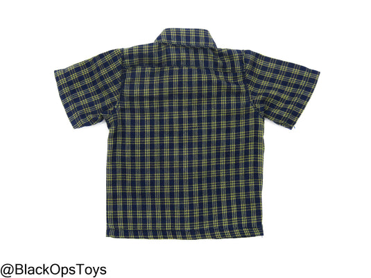 PMC - Blue & Yellow Plaid Button Up Shirt