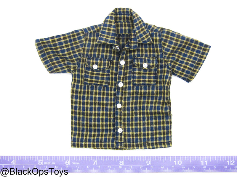 Load image into Gallery viewer, PMC - Blue &amp; Brown Plaid Button Up Shirt
