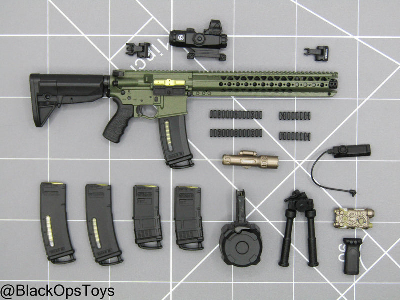 Load image into Gallery viewer, PMC Weapon Set F Ver. D - OD Green LVOA Rifle w/Attachment Set
