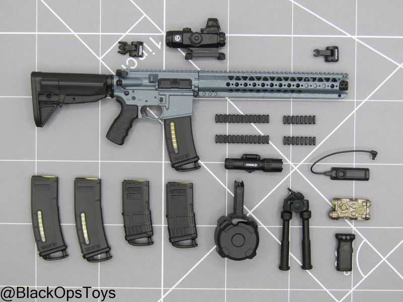 Load image into Gallery viewer, PMC Weapon Set F Ver. F - Blue LVOA Rifle w/Attachment Set
