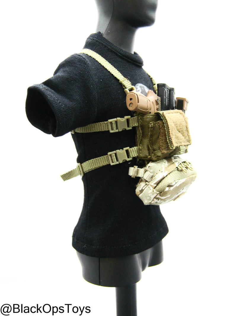 Load image into Gallery viewer, Modular Weapon Set Ver. A - Chest Rig &amp; Dangle Pouch w/Pistol Set

