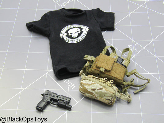 Modular Weapon Set Ver. B - Chest Rig & Dangle Pouch w/Pistol Set