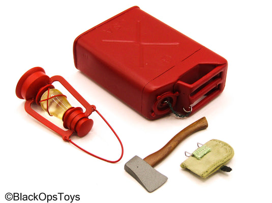 RC Outdoor Gear - Red Gas Tank w/Lantern & Hatchet Axe Set