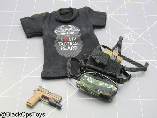 Modular Weapon Set Ver. C - Chest Rig & Dangle Pouch w/Pistol Set