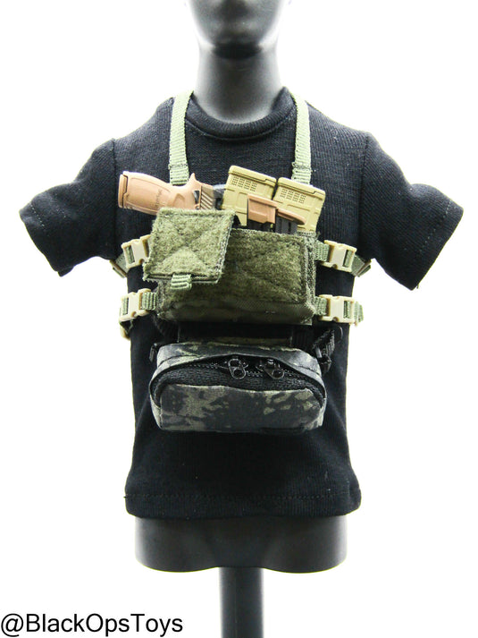 Modular Weapon Set Ver. E - Chest Rig & Dangle Pouch w/Pistol Set