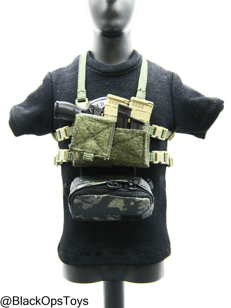 Load image into Gallery viewer, Modular Weapon Set Ver. F - Chest Rig &amp; Dangle Pouch w/Pistol Set
