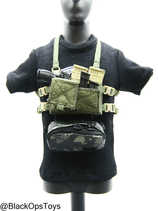 Modular Weapon Set Ver. F - Chest Rig & Dangle Pouch w/Pistol Set
