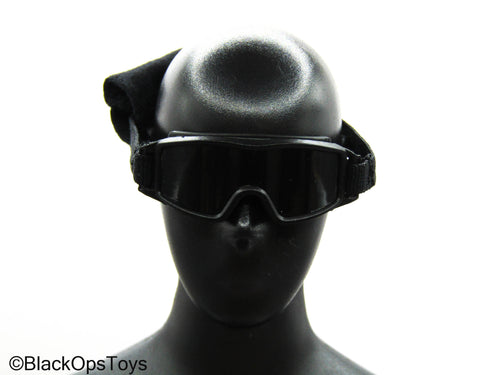 BFE+ Counter Terrorism Police Force - Black Goggles w/Dust Cover