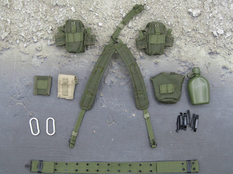 Load image into Gallery viewer, Operation Eagle Claw - Green Rivet Belt &amp; Pouch Set
