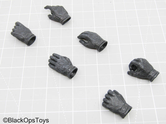 Black Gloved Hand Set (x6)