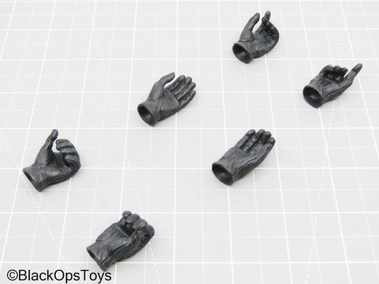Black Gloved Hand Set (x6)