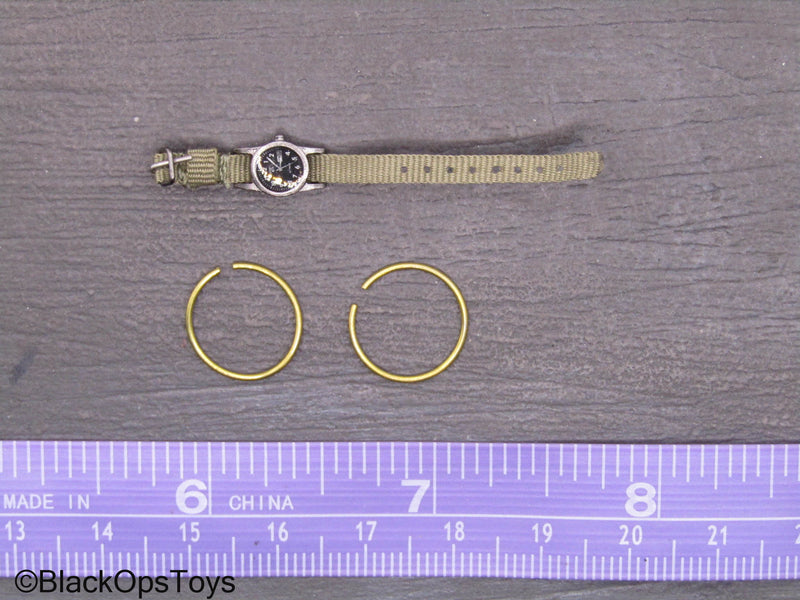 Load image into Gallery viewer, Vietnam US MACV-SOG - Watch w/Gold Bracelets
