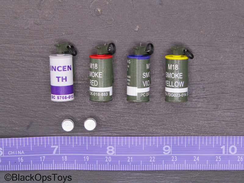 Load image into Gallery viewer, Vietnam US MACV-SOG - Metal Smoke Grenade Set
