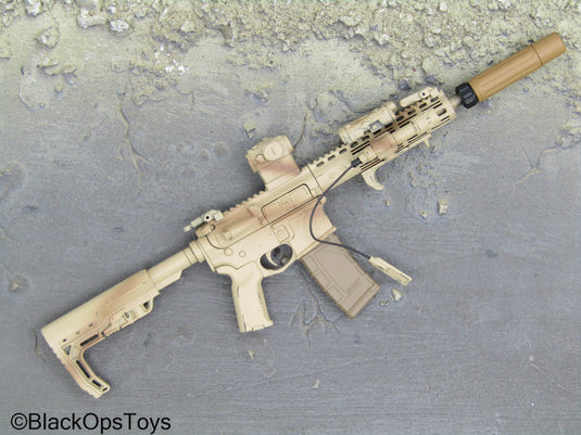 C.B.R.N. Assault Team - Tan M4 Assault Rifle w/Attachment Set