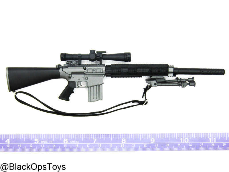 Load image into Gallery viewer, M110 Sniper Rifle w/Scope, Sling, Bipod, &amp; Suppressor
