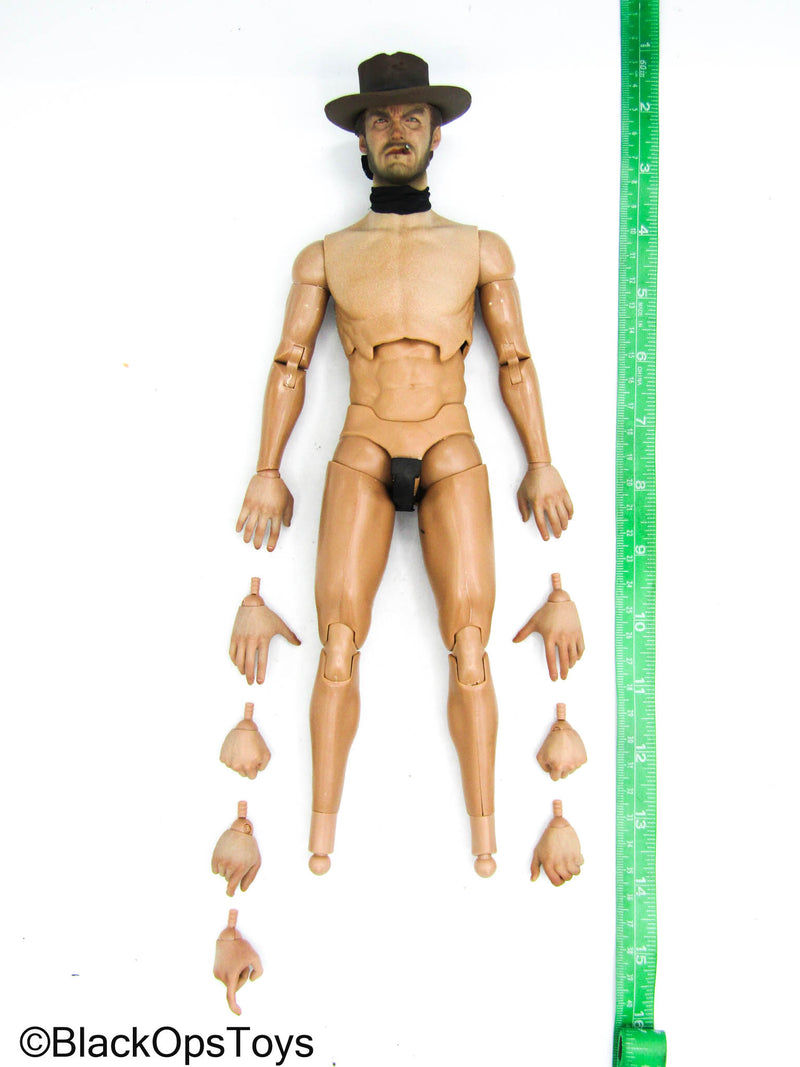 Load image into Gallery viewer, The Good the Bad &amp; The Ugly - Male Body w/Head Sculpt, Hat &amp; Cigar
