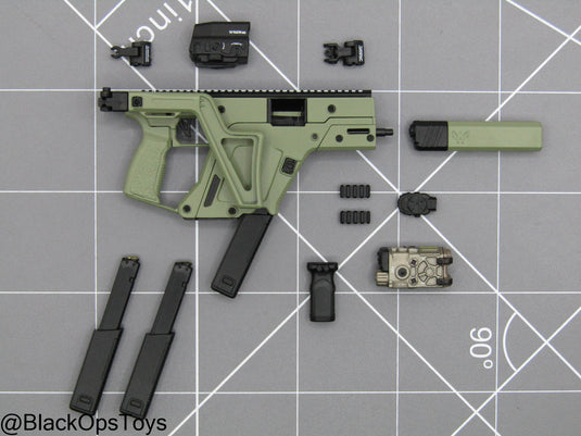 Compact Weapon Series 2 - Ranger Green Vector SMG Set (B)