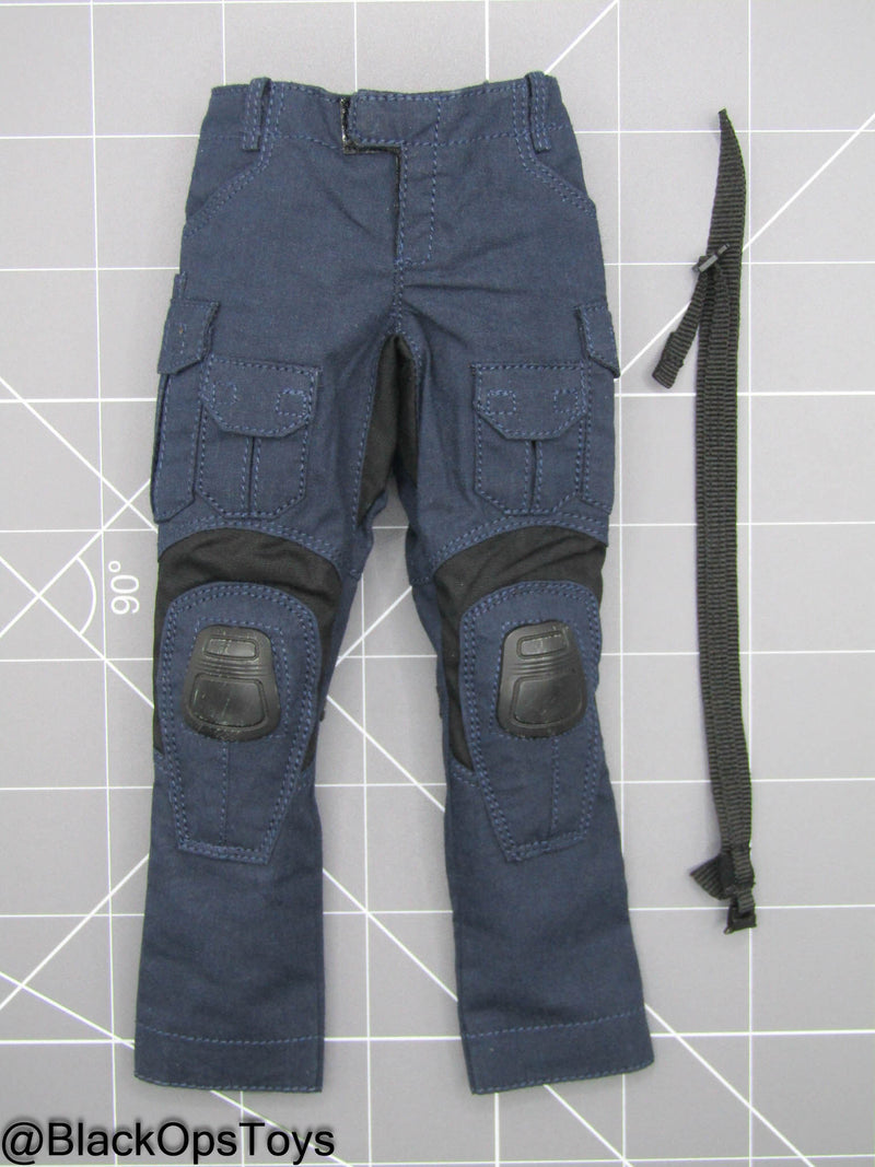 Load image into Gallery viewer, LAPD S.W.A.T. - Navy Blue Combat Pants w/Belt
