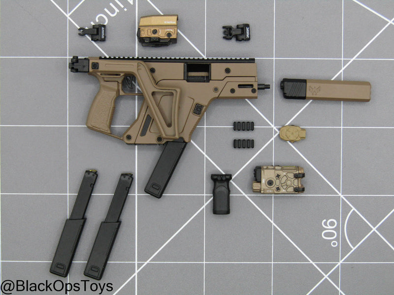 Load image into Gallery viewer, Compact Weapon Series 2 - Coyote Tan Vector SMG Set (C)

