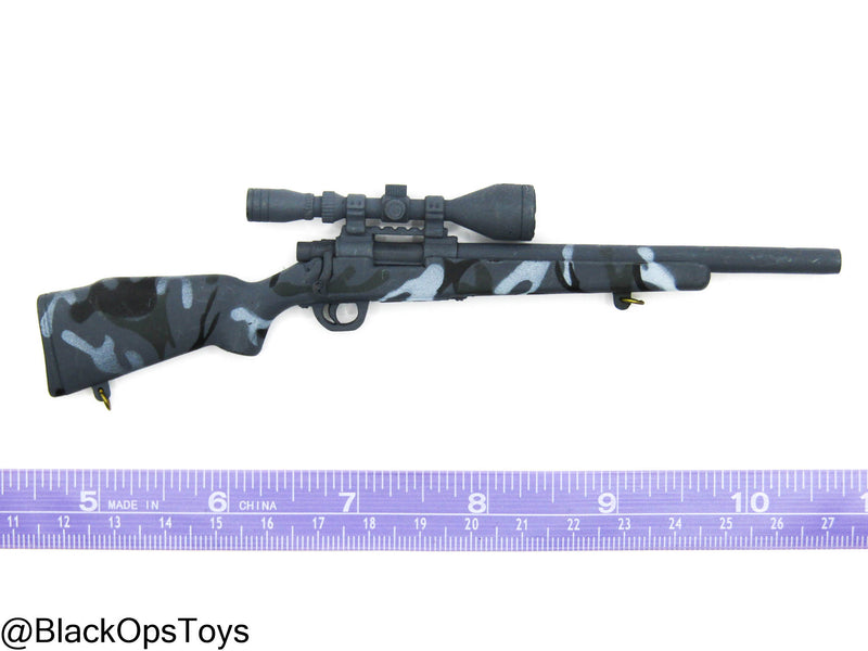 Load image into Gallery viewer, Winter Camo Sniper Rifle w/Scope

