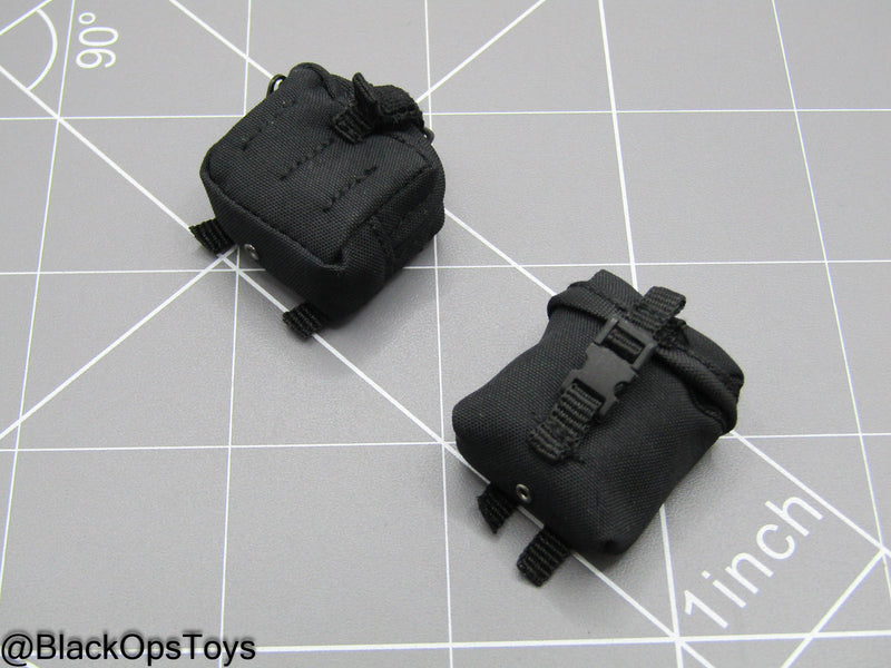 Load image into Gallery viewer, LAPD S.W.A.T. - Black MOLLE Pouch Set
