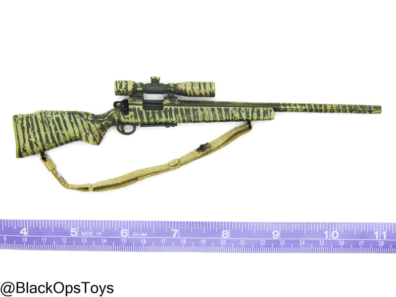 Load image into Gallery viewer, Camo Sniper Rifle w/Scope &amp; Sling
