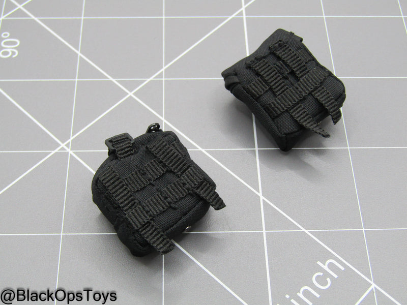Load image into Gallery viewer, LAPD S.W.A.T. - Black MOLLE Pouch Set
