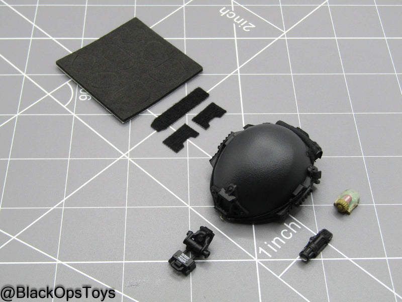 Load image into Gallery viewer, LAPD S.W.A.T. - Black Helmet w/NVG Set
