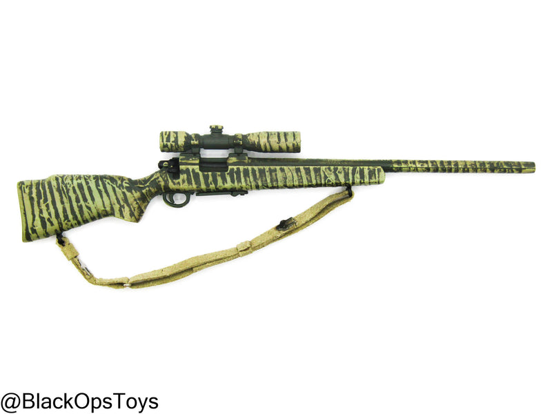 Load image into Gallery viewer, Camo Sniper Rifle w/Scope &amp; Sling
