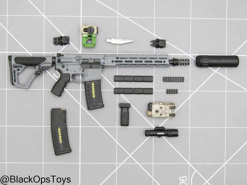Load image into Gallery viewer, PMC - Grey 5.56 Rifle w/Attachment Set
