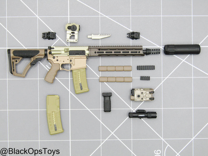 Load image into Gallery viewer, PMC - Tan &amp; Dark Brown 5.56 Rifle w/Attachment Set
