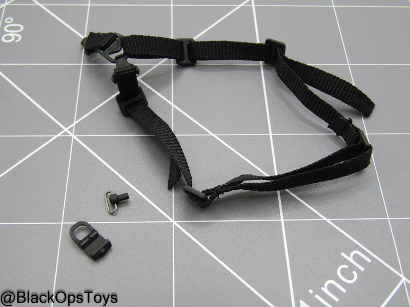 Load image into Gallery viewer, LAPD S.W.A.T. - Black Single Point Sling w/Mounts
