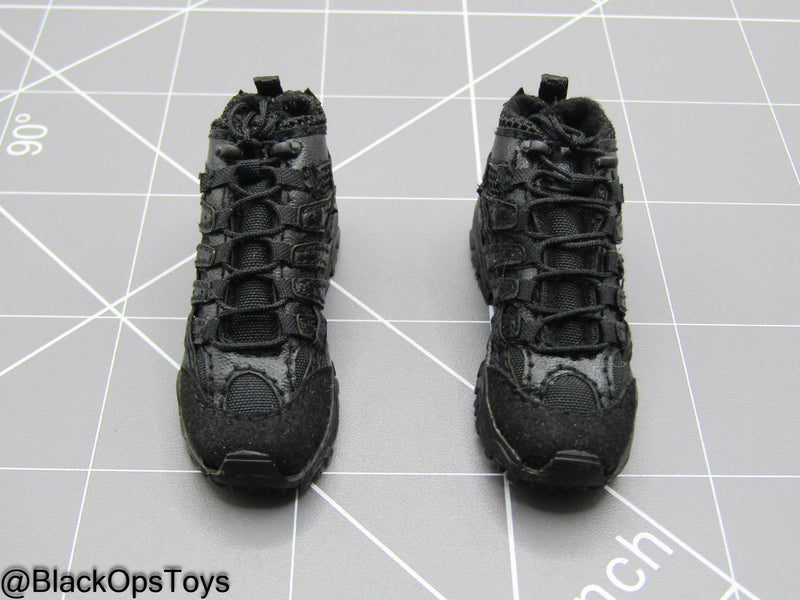 Load image into Gallery viewer, LAPD S.W.A.T. Ver A - Black Combat Shoes (Peg Type)
